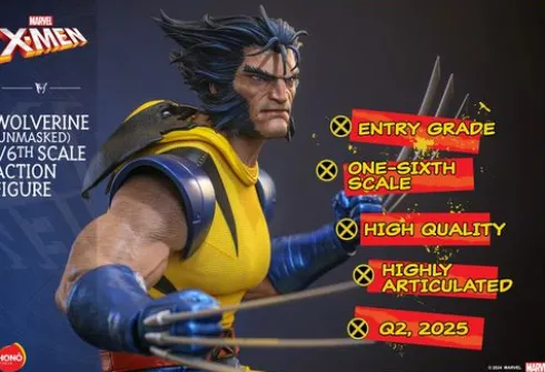 Marvel X-Men Figura 1/6 Wolverine Unmasked 28 cm