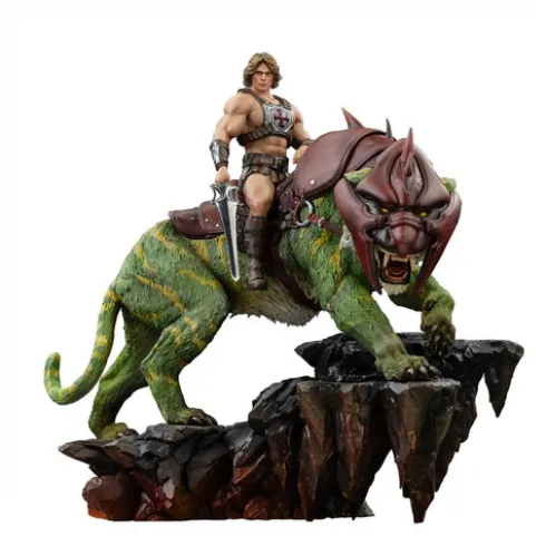 Masters of the Universe Estatua 1/10 Art Scale He-Man and Battle Cat 33 cm