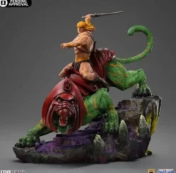 Masters of the Universe Estatua 1/10 Deluxe Art Scale He-man and Battle Cat 31 cm