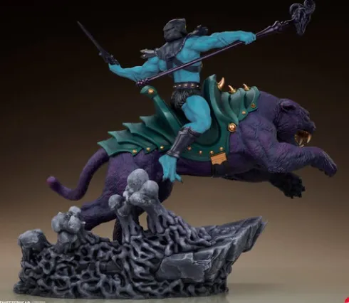 Masters of the Universe 1/4 Estatua Skeletor & Panthor 81 cm