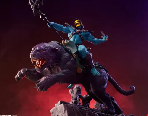 Masters of the Universe 1/4 Estatua Skeletor & Panthor 81 cm