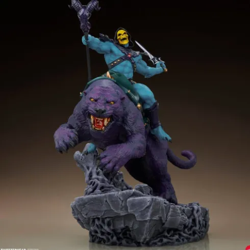 Masters of the Universe 1/4 Estatua Skeletor & Panthor 81 cm