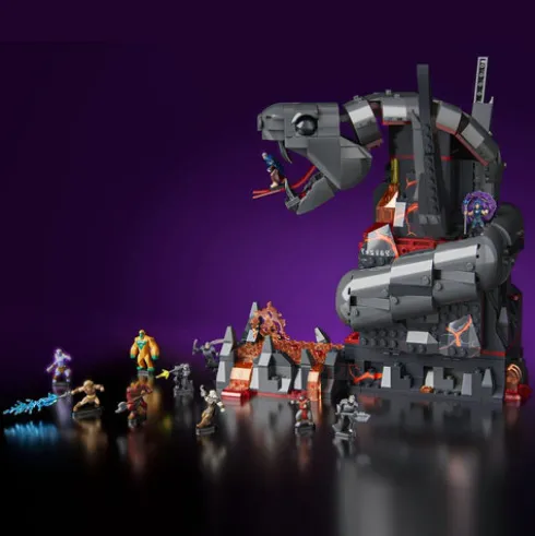 Masters of the Universe Mattel Brick Shop Set de Construcción Snake Mountain