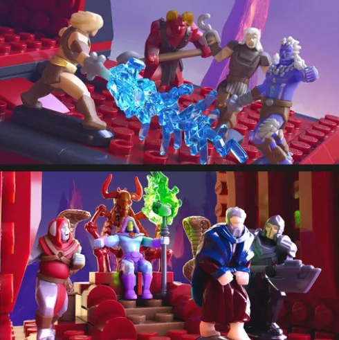 Masters of the Universe Mattel Brick Shop Set de Construcción Snake Mountain