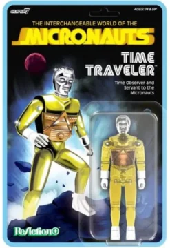 Micronauts Figura ReAction+ Wave 03 Time Traveler (Translucent Yellow) 10 cm