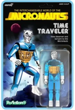 Micronauts Figura ReAction+ Wave 03 Time Traveler (Translucent Blue) 10 cm