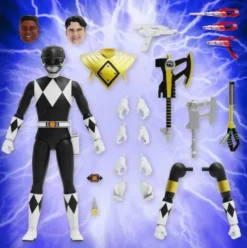Mighty Morphin Power Rangers Galácticos Figura Ultimates Black Ranger 18 cm