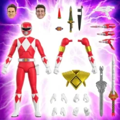 Mighty Morphin Power Rangers Galácticos Figura Ultimates Red Ranger 18 cm