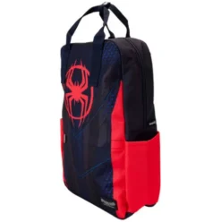 Mochila nylon Traje Miles Morales Spider-Verse Marvel Loungefly 43cm