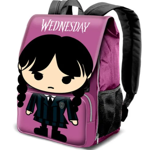 Mochila solapa Chibi Miercoles 45cm