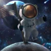 Nasa Minifigura Mini Co. PVC Apollo 11 Astronaut 23 cm