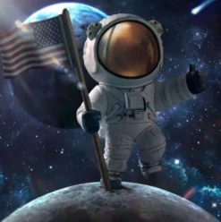 Nasa Minifigura Mini Co. PVC Apollo 11 Astronaut 23 cm