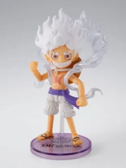 One Piece Figura World Collactable Figures x S.H. Figuarts Monkey D. Luffy Gear 5 8 cm