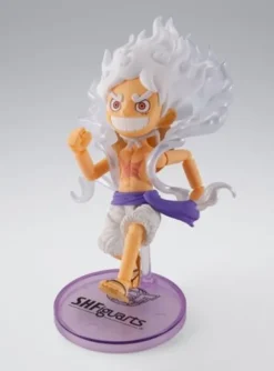 One Piece Figura World Collactable Figures x S.H. Figuarts Monkey D. Luffy Gear 5 8 cm