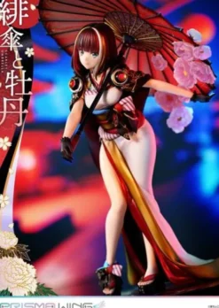 Original Illustration by Fuzichoco Estatua PVC 1/7 Prisma Wing Scarlet Umbrella And Peony 28 cm