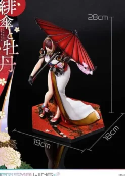 Original Illustration by Fuzichoco Estatua PVC 1/7 Prisma Wing Scarlet Umbrella And Peony Deluxe Version 32 cm