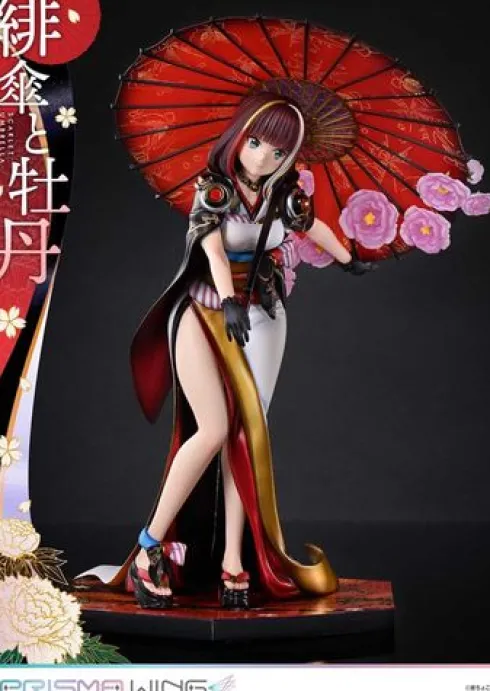 Original Illustration by Fuzichoco Estatua PVC 1/7 Prisma Wing Scarlet Umbrella And Peony Deluxe Version 32 cm