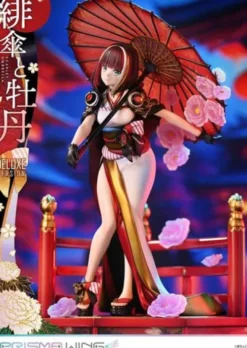Original Illustration by Fuzichoco Estatua PVC 1/7 Prisma Wing Scarlet Umbrella And Peony Deluxe Version 32 cm