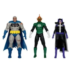 Pack de 3 Figuras Batman (Battle Damage Blue) (The Dark Knight Returns), Green Lantern (Green Lantern Corps and Huntress (The New 52)