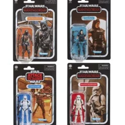 Pack 4 Figuras The Mandalorian Vintage Star Wars