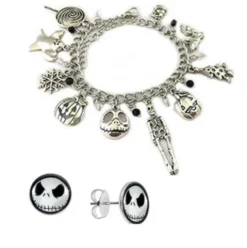 Pack Pulsera y Pendientes Pesadilla Antes De Navidad