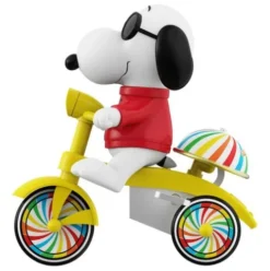 Peanuts Figura Super Cycles Joe Cool (Red with Yellow Trike) 13 cm