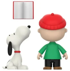 Peanuts pack de 2 Figuras ReAction Brown and Snoopy (Caroling) 10 cm