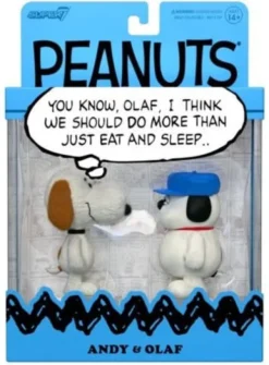 Peanuts ReAction pack de 2 Figuras Olaf & Andy 10 cm