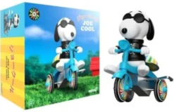 Peanuts Super Cycles Vehículo Joe Cool (Black w/ Blue Trike)