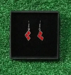Pendientes Harley Quinn Logo Diamantes DC Comics