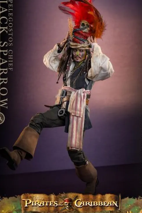 Piratas del Caribe: El Cofre del Hombre Muerto Figura DX 1/6 Pelegostos Chief Jack Sparrow