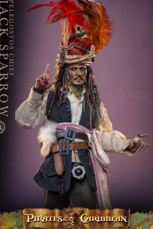 Piratas del Caribe: El Cofre del Hombre Muerto Figura DX 1/6 Pelegostos Chief Jack Sparrow