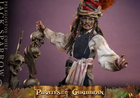 Piratas del Caribe: El Cofre del Hombre Muerto Figura DX 1/6 Pelegostos Chief Jack Sparrow