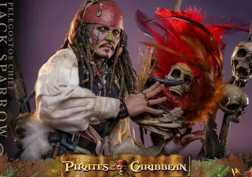 Piratas del Caribe: El Cofre del Hombre Muerto Figura DX 1/6 Pelegostos Chief Jack Sparrow