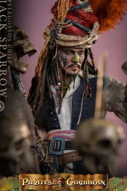 Piratas del Caribe: El Cofre del Hombre Muerto Figura DX 1/6 Pelegostos Chief Jack Sparrow