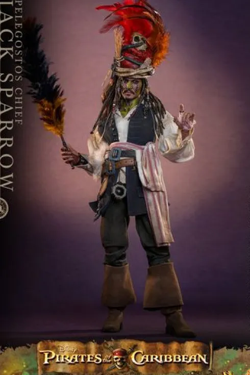 Piratas del Caribe: El Cofre del Hombre Muerto Figura DX 1/6 Pelegostos Chief Jack Sparrow