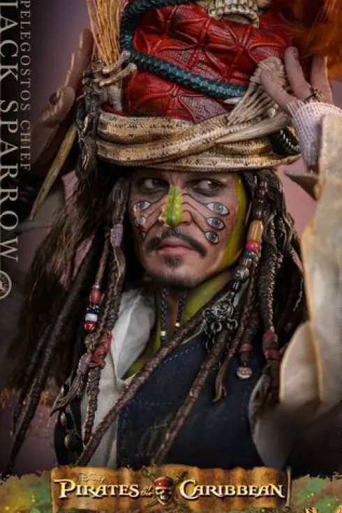 Piratas del Caribe: El Cofre del Hombre Muerto Figura DX 1/6 Pelegostos Chief Jack Sparrow