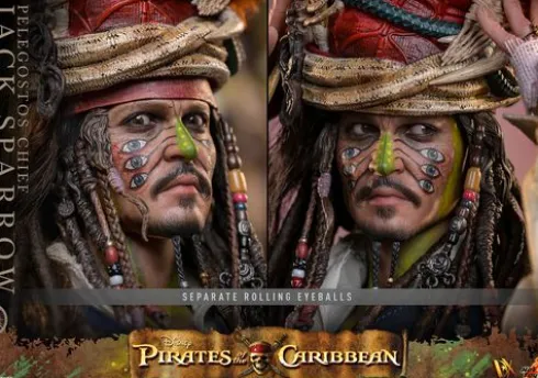 Piratas del Caribe: El Cofre del Hombre Muerto Figura DX 1/6 Pelegostos Chief Jack Sparrow