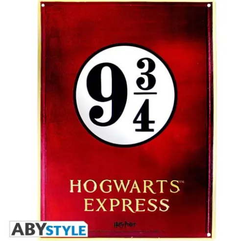 Placa de Metal Andén 9 y 3/4 Harry Potter