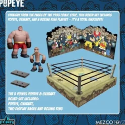 Popeye Figuras 5 Points Deluxe Set Popeye & Oxheart 9 cm