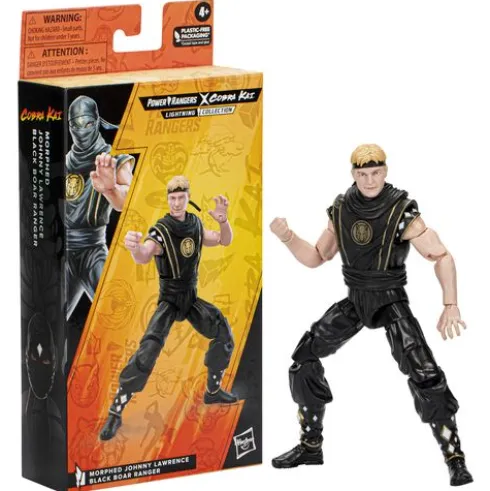 Power Rangers Lightning Collection Mighty Morphin X Cobra Kai Johnny Lawrence Morphed Black Boar Ranger