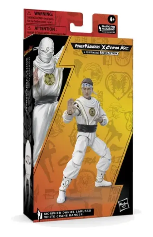 Power Rangers Lightning Collection Mighty Morphin X Cobra Kai Daniel LaRusso Morphed White Crane Ranger