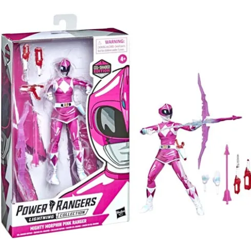 Power Rangers Lightning Collection Cel-Shaded Mighty Morphin Pink Ranger