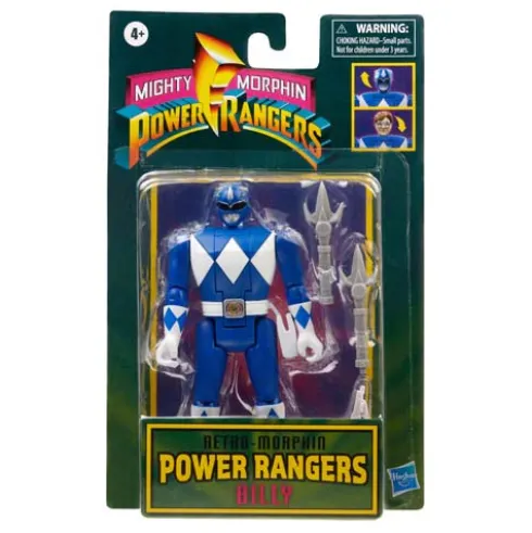 Power Rangers Retro-Morphin Blue Ranger Billy Fliphead
