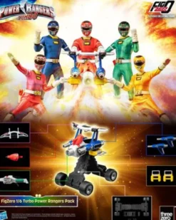 Power Rangers Turbo Pack de 5 Figuras FigZero 1/6 Turbo Power Rangers 30 cm