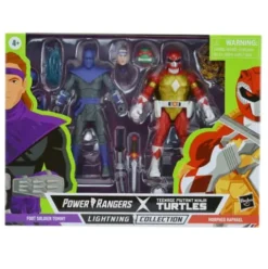 Power Rangers X Teenage Mutant Ninja Turtles Lightning Collection Morphed Raphael and Foot Soldier Tommy