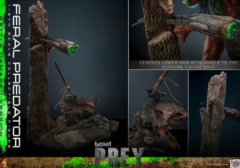 Predator: Prey Figura Movie Masterpiece 1/6 Feral Predator (Battle Damaged Version) 37 cm