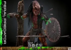 Predator: Prey Figura Movie Masterpiece 1/6 Feral Predator (Battle Damaged Version) 37 cm
