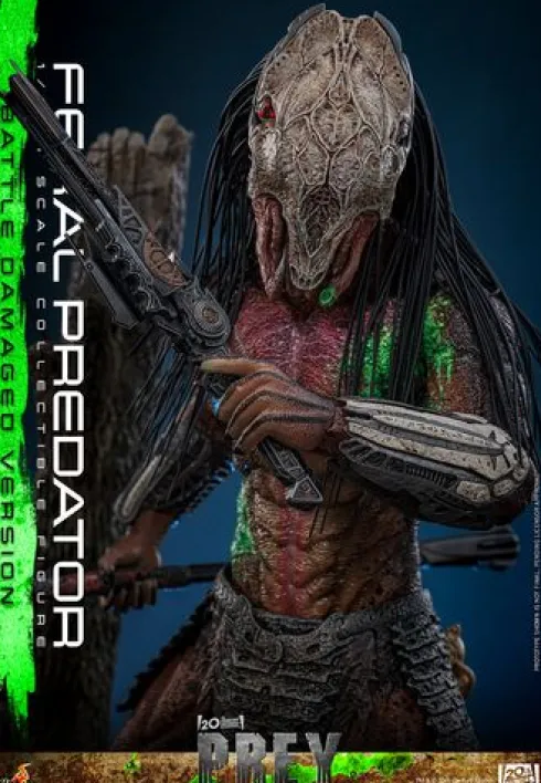 Predator: Prey Figura Movie Masterpiece 1/6 Feral Predator (Battle Damaged Version) 37 cm