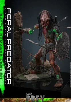 Predator: Prey Figura Movie Masterpiece 1/6 Feral Predator (Battle Damaged Version) 37 cm